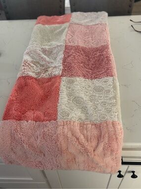 Cute cozy Nap Mat Cover for Kids Toddlers Baby in Pink and Cream